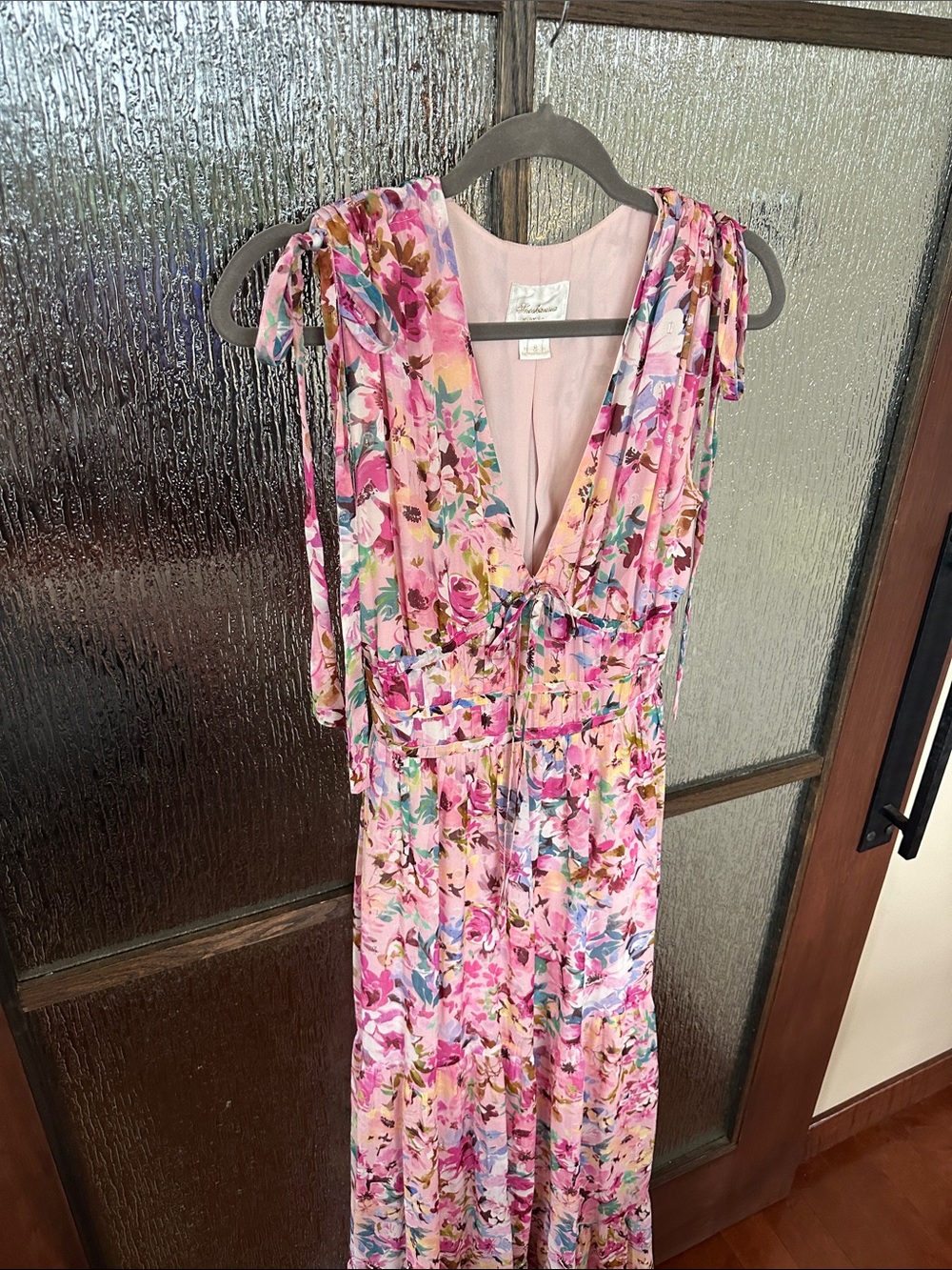 Shoshanna Zahra Floral Pink Sleeveless Maxi Dress size 8. - Picture 7 of 16